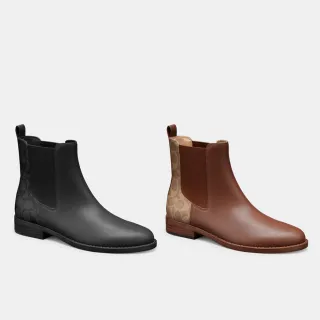 【COACH】蔻馳官方直營 經典Logo MEREDITH短靴-2色任選(CW724)