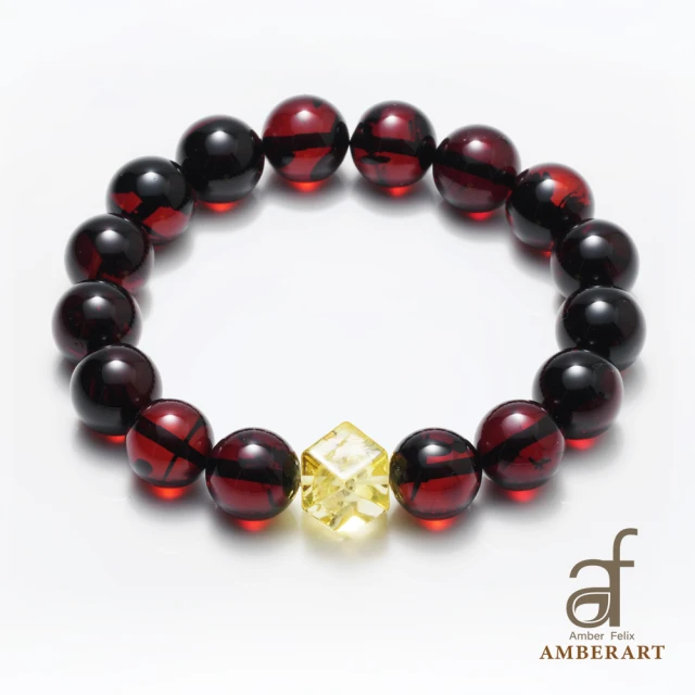 AF AMBER ART波蘭原礦醫珀招財手珠