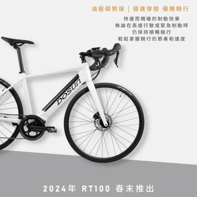 【DOSUN】電動輔助自行車/腳踏車  RT100 47CM 油壓碟 白_送安裝(車麗屋)