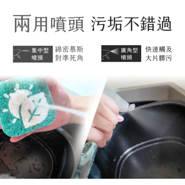 【Have Green Days 綠綠好日】氣炸鍋&微波爐專用清潔劑500ml-兩用噴頭(台灣製造 烤箱 廚房 去油汙)