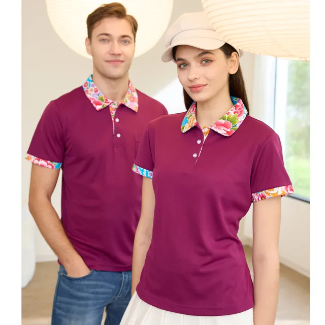 【LEIDOOE】客家花領休閒女短POLO衫(96239)