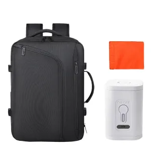 【FJ】交換禮物 附抽氣泵-大容量真空壓縮後背包BA7(贈防水雨罩 電腦包 登機背包 旅行包 出差包 耐刮磨 乾 