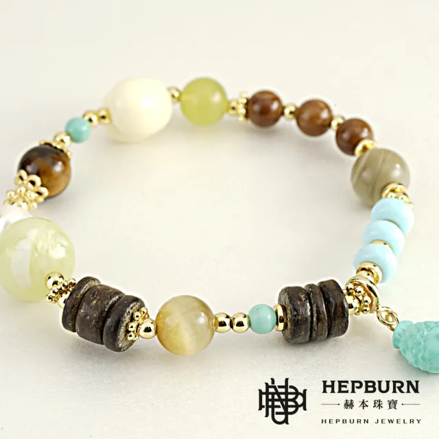 【赫本珠寶】青提庫克愛心小青魚沉香手鍊