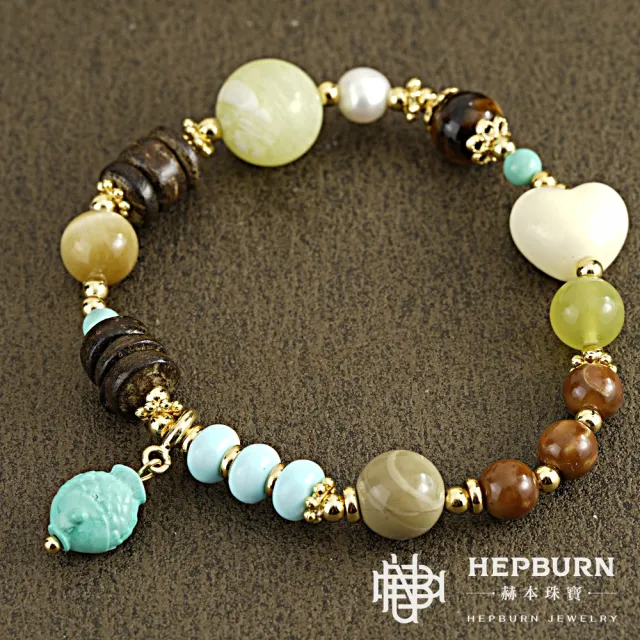 【赫本珠寶】青提庫克愛心小青魚沉香手鍊