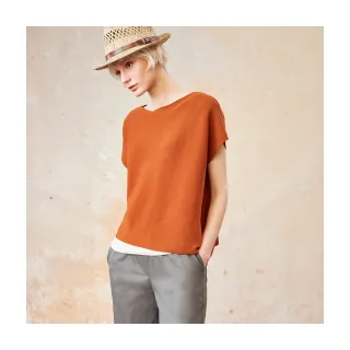 【Le Polka】素色純棉針織上衣-女