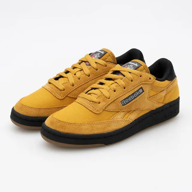 【REEBOK】Club C Revenge Vintage 男 休閒鞋 復古 反光 麂皮 黃黑(100032999)