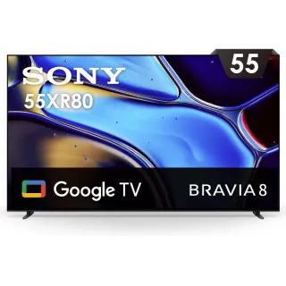 【SONY 索尼】BRAVIA 8 55型 XR OLED 4K HDR Google TV顯示器(Y-55XR80)