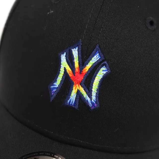 【NEW ERA】棒球帽 940 MLB Tie Dye New York Yankees 紐約洋基 黑 刺繡(NE70917410)