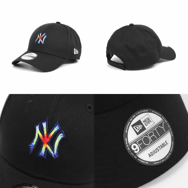 【NEW ERA】棒球帽 940 MLB Tie Dye New York Yankees 紐約洋基 黑 刺繡(NE70917410)