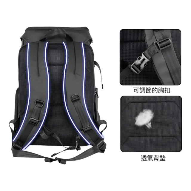 【PROWELL 普樂威】雙11 兩機多鏡或一機3鏡1無人機多功能相機後背包 專業攝影包(WIN-23277)