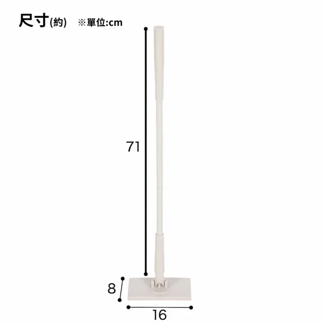 【NITORI 宜得利家居】不沾手浴廁用拖把 LMO BR02 DH(DECO HOME 浴廁用拖把 浴廁用 拖把)