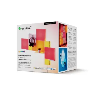 【nanoleaf】智慧拼接方塊燈10入組含電源及控制器(組合 堆疊 音樂 氣氛燈 LED燈 壁燈)