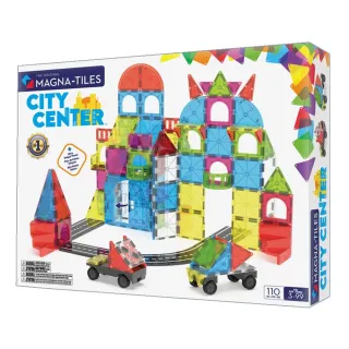 【Magna-Tiles】Combo磁力積木-110片城市大冒險(打造自己的都市/磁力片/STEAM 玩具/益智玩具)