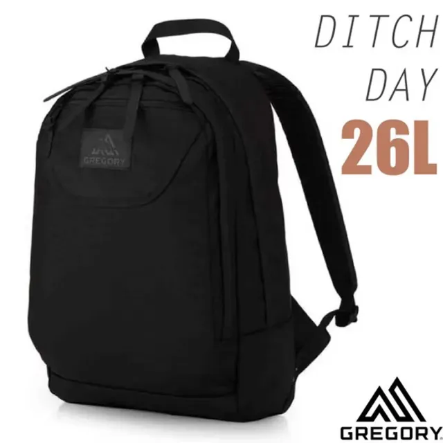 【Gregory】DITCH DAY 日用通勤休閒雙肩後背包26L.電腦書包(155697-0440 黑色子彈)