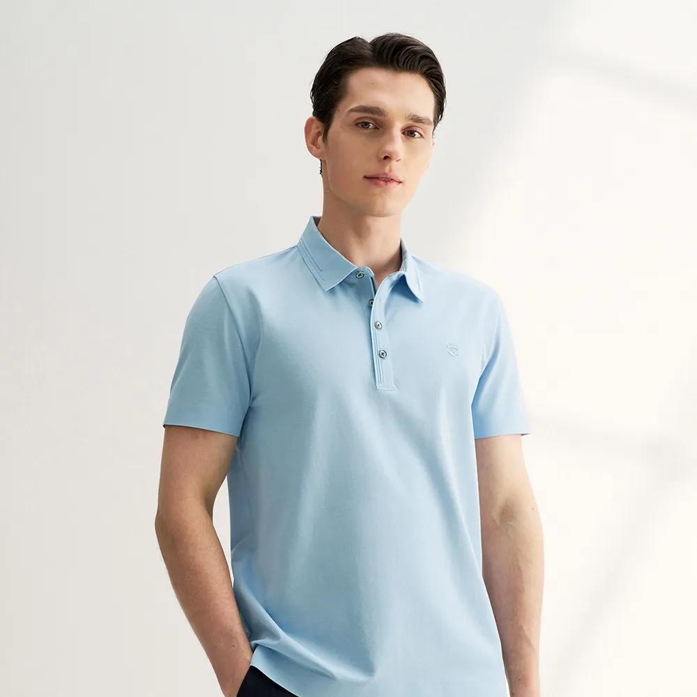 【G2000】素面POLO領短袖T恤(3款可選)