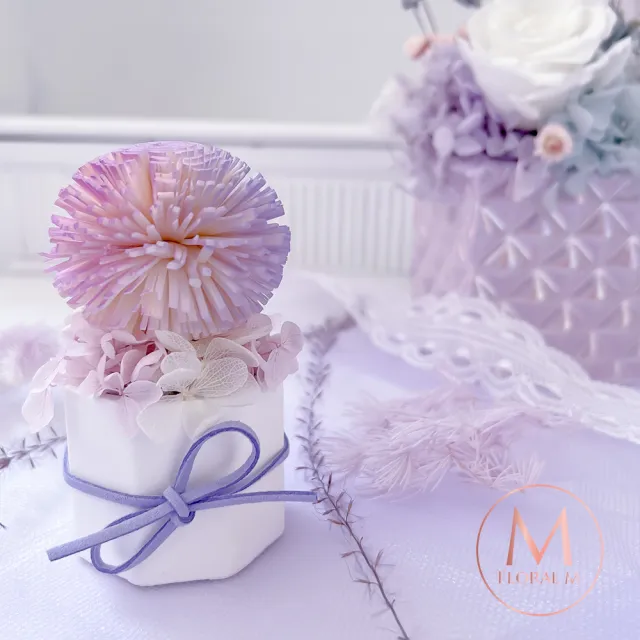 【Floral M】彩虹泡泡香氛擴香花禮盒 含30ml品牌香氛油(居家香氛/香水精油/香氛擴香花/擴香禮物/送禮)