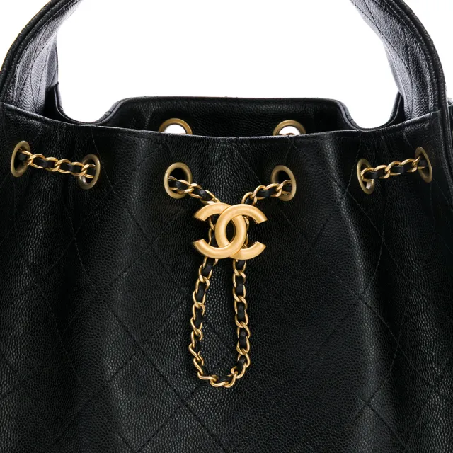 【CHANEL 香奈兒】25 Hobo bag(金黑雙色鏈帶)『entrupy安心購』