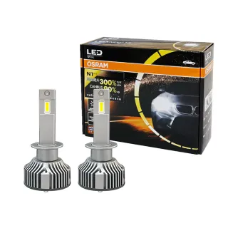 【Osram 歐司朗】N1系列加亮300% H1 / 2入 汽車LED大燈 6000K(公司貨)