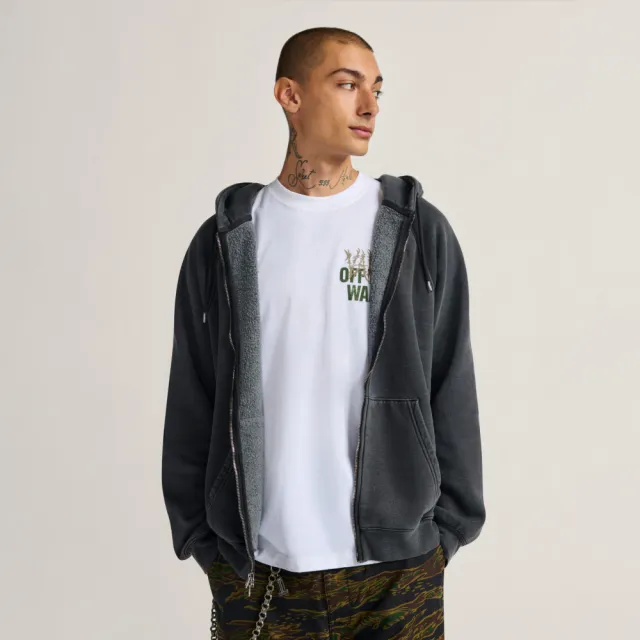 【VANS】官方旗艦 MTE TeamTeam Full Zip 黑色連帽外套