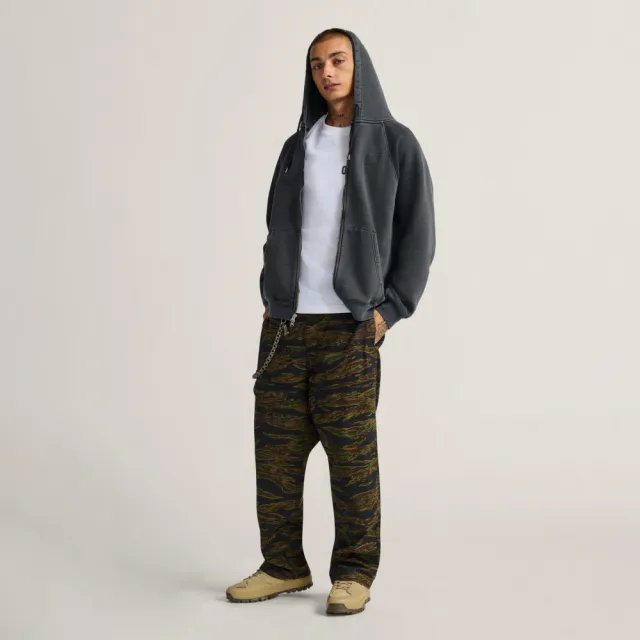【VANS】官方旗艦 MTE TeamTeam Full Zip 黑色連帽外套