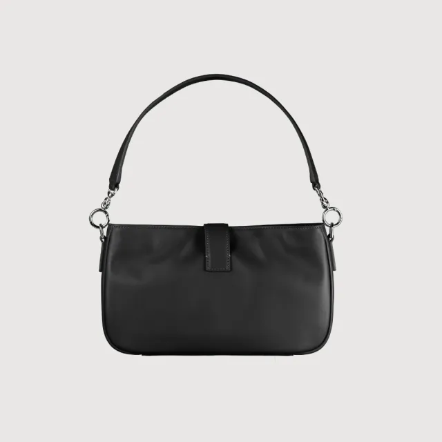 【BRAUN BUFFEL 德國小金牛】馬克西 小肩包-黑色(BF847-26-BK) 女包送禮推薦