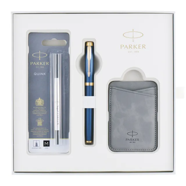 【PARKER】派克  IM金屬系列限量版 星空藍 鋼珠筆啟程禮盒(IM)