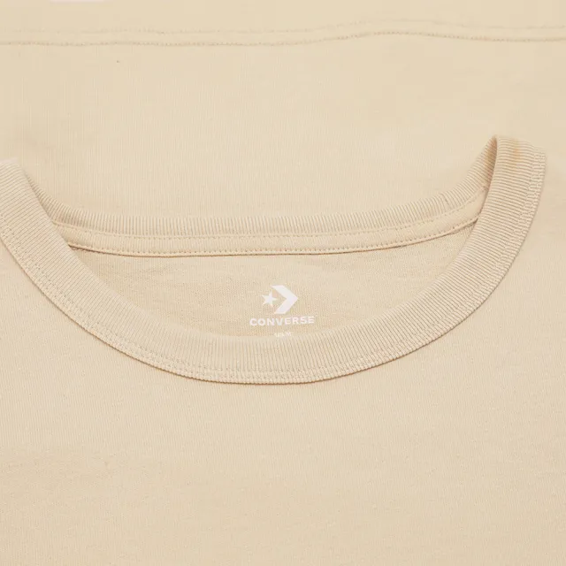 【CONVERSE】運動 休閒 短袖上衣 T恤 男上衣 WASHED TEE NATURAL IVORY(MCH624-W0L)