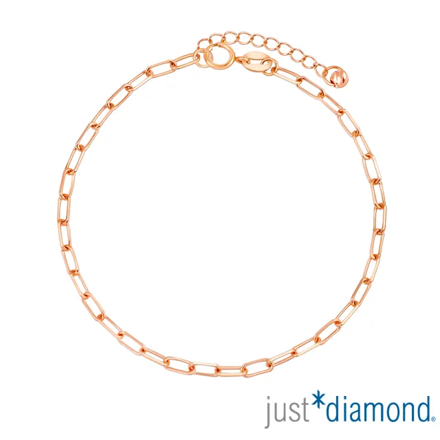 【Just Diamond】鎮金店 繾綣環 18K玫瑰金手鍊(網路限定)