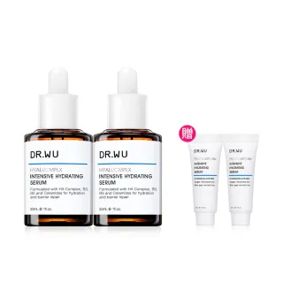 【DR.WU 達爾膚】玻尿酸保濕精華液30ML(買一送一)