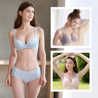 【Wacoal 華歌爾】i earth 環保天絲™ B-C罩杯內衣-記形鋼圈 VB3631+VB3345(多色選)