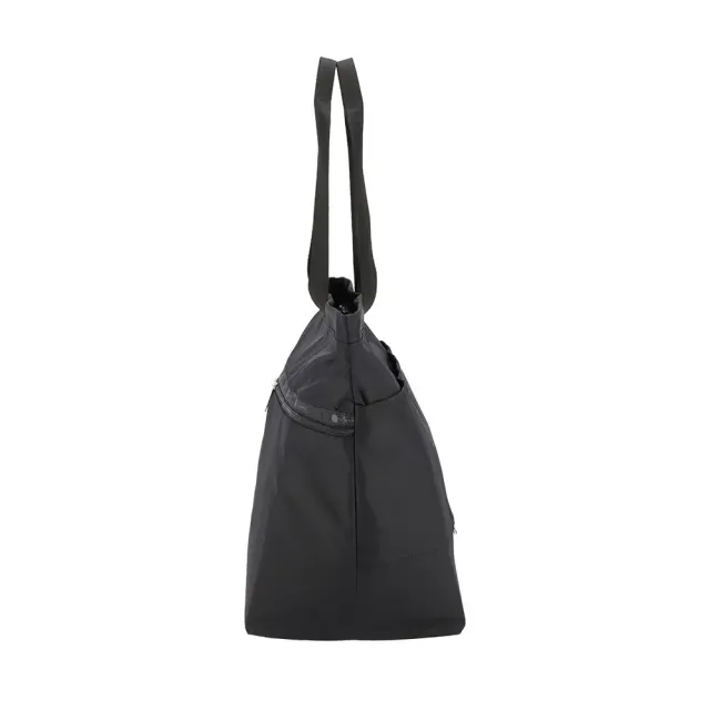 【Lesportsac】Carlin Zip Top Tote Bag 簡約兩側拉鍊托特包/永恒黑(3688)