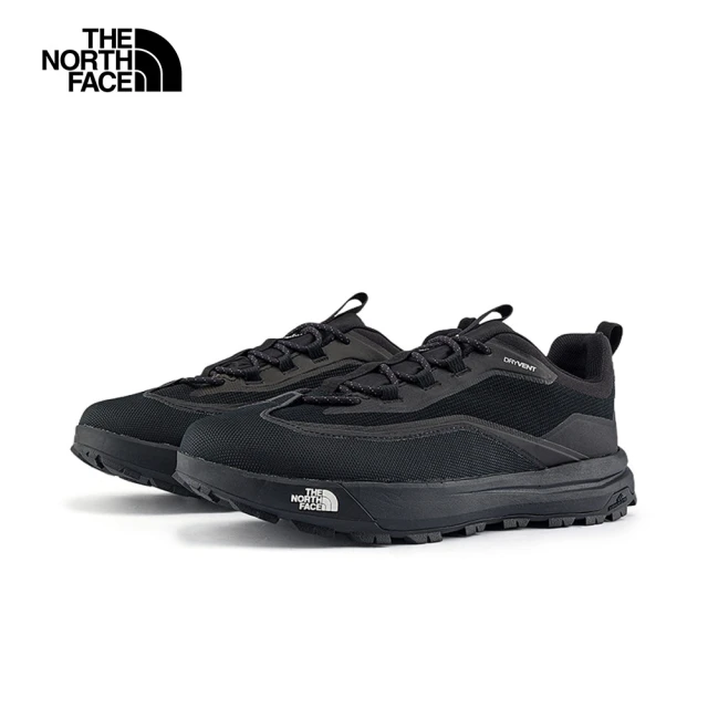 【The North Face 官方旗艦】北面男女款黑色DryVent防水透氣登山鞋｜8D97KX7(健行鞋)