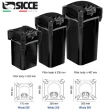 【SICCE 希捷】500 圓桶 筒式過濾器1300L/H 性能卓越/過濾容量充足/獨特的自吸系統(義大利 台灣公司貨W500)