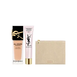 【YSL】官方直營 名模肌密無瑕底妝組(午夜粉底25ml+妝前乳40ml)