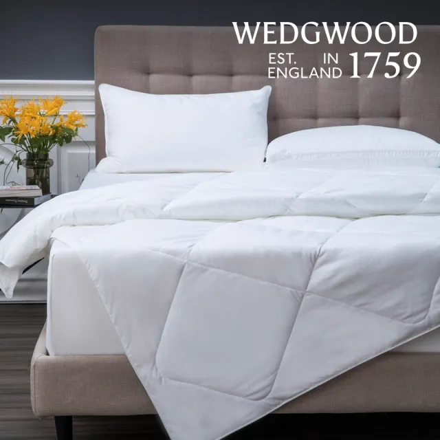 【WEDGWOOD】台灣製｜超細纖維科技羽絨 抗菌冬被(雙人180x210cm)