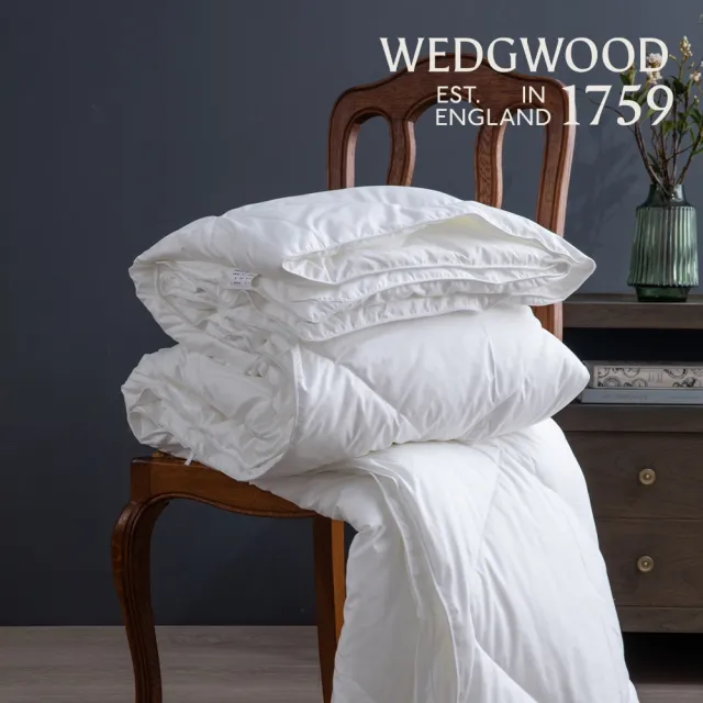 【WEDGWOOD】台灣製｜超細纖維科技羽絨 抗菌冬被(雙人180x210cm)