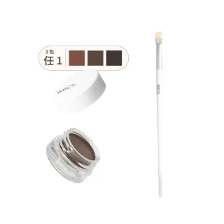 【West Barn Co. 官方直營】極絲柔持久防水眉膠刷具組(滑順顯色 斜角眉膠刷+防水眉膠3色任一)