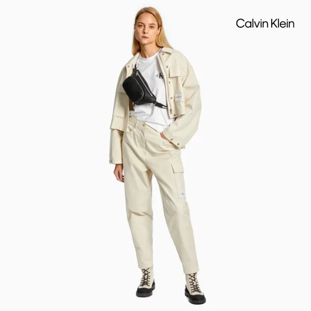 【CALVIN KLEIN】官方旗艦館 CK Monogram 上衣_白色