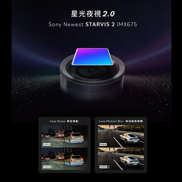 【Polaroid 寶麗萊】Pernis DS202WGS 超級星光夜視行車記錄器 含64G記憶卡 送安裝(車麗屋)