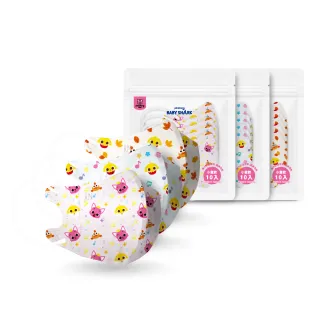 【藥師健生活】鯊魚寶寶聯名口罩 碰碰音符系列(10入/包 兒童 親膚 TTRI專業認證 國家標準 台灣製 MIT)