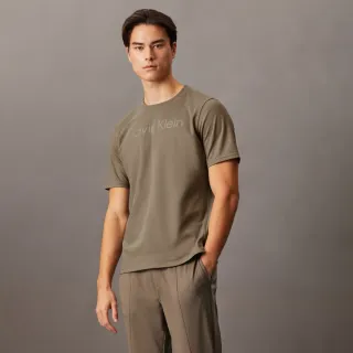 【CALVIN KLEIN】官方旗艦館 CK Sport Future 運動風標誌 T 恤_灰色