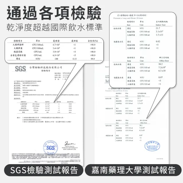 【WondaMop】免換水淨水拖把組 共含5片拖把布(旋轉拖把 手壓拖把 清潔拖 淨污分離 淨汙分離)