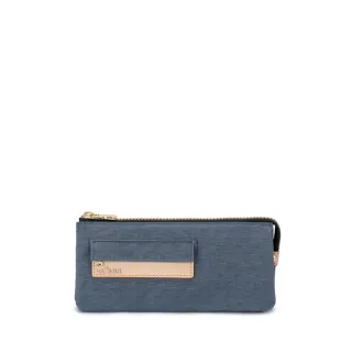 【satana】Soldier 多夾層拉鍊長夾 防盜 輕薄 6.7吋手機 8格夾層 台灣製 SOS1725 - 靜謐灰