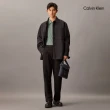 【CALVIN KLEIN】官方旗艦館 CK Smooth Cotton UV Protect Half Zip Polo衫_灰色