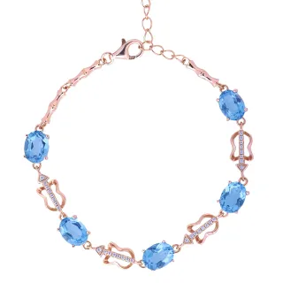 【幸福珠寶】新年快樂 維納斯女神｜水滴型天然頂級托帕石項鍊(8*10mm頂級托帕石)