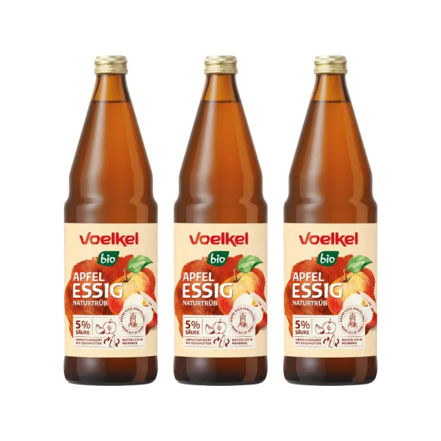 【O’Life 機本生活】Voelkel 蘋果醋(750mlx3入/箱)