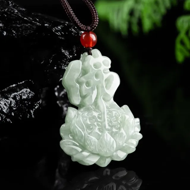 【Penny 珮妮】A貨翡翠 佛牌蓮花 吊墜項鍊(母親節 父親節 情人節 生日禮物 交換禮物 新婚 新年 尾牙)