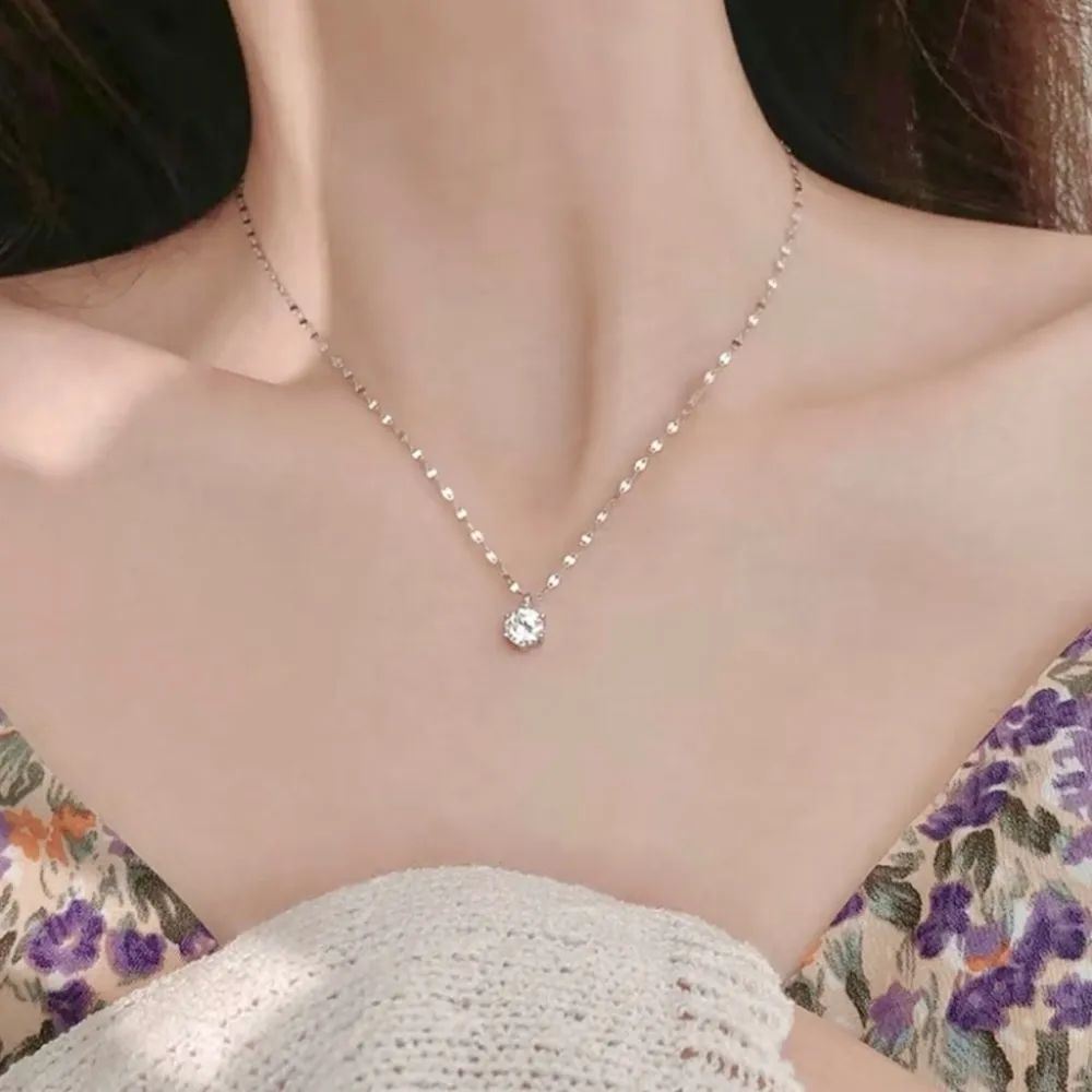 【鉅曜】18K 50分 經典鑽石項鍊-多色選 18K鍊+18K墜 (培育鑽石)