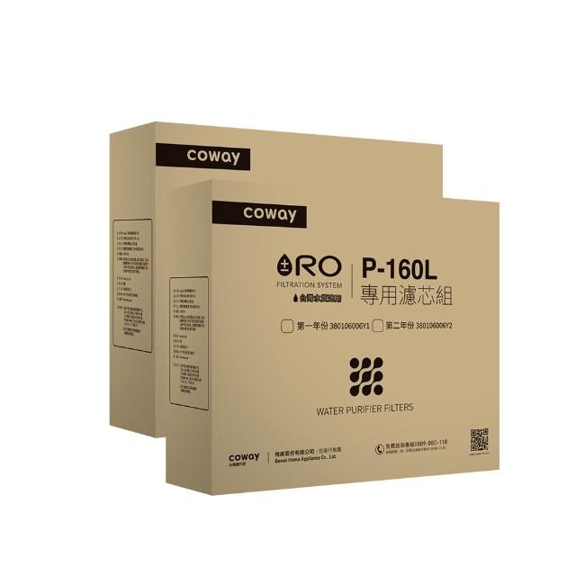 【Coway】RO逆滲透11吋專用全套濾芯組第一年+第二年份(適用P-160L淨水器)