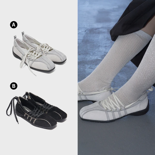 【ROCKFISH】BLISS LACEUP SNEAKERS SUEDE 芭蕾舞鞋 麂皮 綁帶運動鞋 多色 女鞋